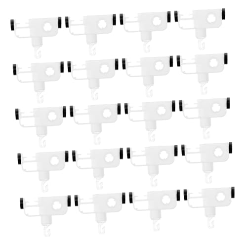 MUELODSIC 20 Piezas Polea De Persiana Veneciana Polea para Cortina De Plástico De Cortinas Repuestos para Persianas para Decoración Interior