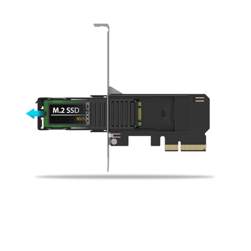 Removable M.2 NVMe SSD to PCIe 4.0 x4 Mobile Rack Adapter Card for PCIe Expansion Slot | ExpressSlot Core MB305M4P-B