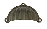 Material: latón EVI Herrajes 3055/90 - Tirador, acabado rústico (latón)
