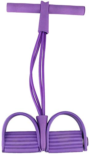 VIRTUAL WORLD Sit Up Pull Rope Spring Tension Foot Pedal Abdominal Tummy Trimmer Rquipment Exercise Fitness Bodybuilding Sport Pedal Yoga Resistance Band Equipment-image-19