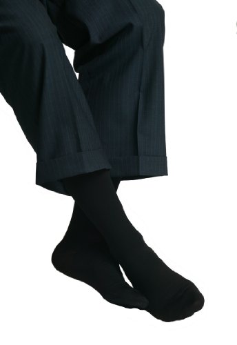 Image of MAXAR Men's Trouser Support Socks (23-30 mmHg) Black, XLarge, 2 Count