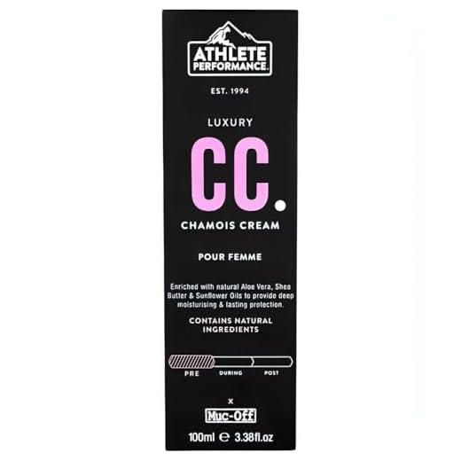 Muc-Off Lujosa Crema de Badana para Mujer - Atletismo de Alto Rendimiento, 100 Ml - Crema Hidratante Corporal Antibacteriana, Antirrozaduras - Crema Chamois para Atletas