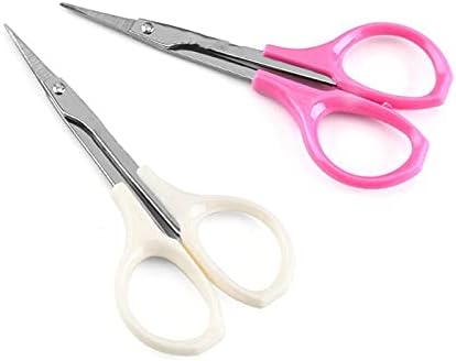 Craft Scissors Sharp Tip Makeup Eyebrow Scissors Stainless Steel Beauty Small Manicure Trimming Scissor with Cover Scissors