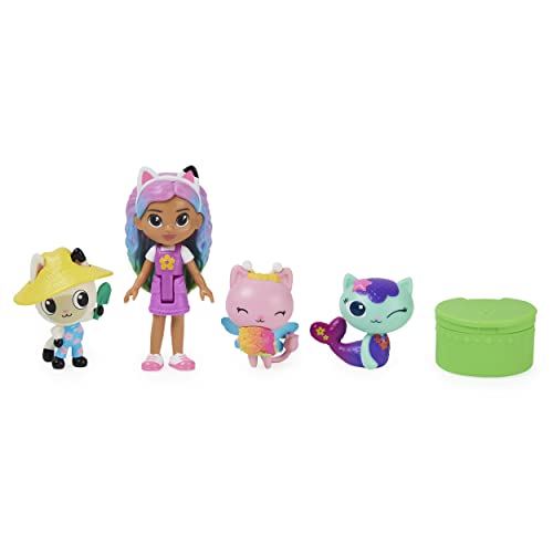 Gabby's Dollhouse, 6065350 Friends Set Rainbow Gabby Doll 3 Toy Figures and Surprise Accessory for Ages 3+