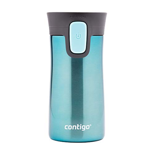 Contigo Vaso Termico Pinnacle Autoseal, Termo Café, Taza de Viaje en acero inoxidable, Vaso Termo antigoteo, Copa con Tapa fácil de limpiar sin BPA, 300 ml