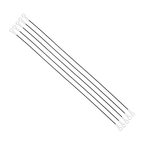 Cable corto de contención negro de 80cm para asegurar herramientas portones y candados PATIKIL