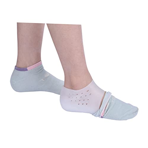 GOOHOCHY 3 Pairs Heel Socks of Protective Ankle Sleeves for Relief Moisturizing Foot Care Heel Height for Running and Walking Lightweight Grade Material