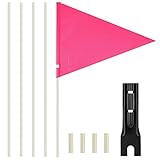YeahBoom Fahrrad Wimpel,180cm Sicherheitswimpel,Fahrradfahne,Fahrradwimpel Verstellbare,Kinderfahrrad Wimpel,Kinderfahrrad Sicherheitswimpel,Kinderfahrradfahne,Warnschild
