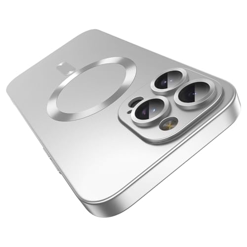 Coque iPhone 16 Pro Max MagSafe silicone métallique avec protection objectif