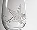 Rolf Glass Starfish All Purpose Wine Glass 18 Ounce | Set of 4 Large Wine Glasses | Lead-Free Glass | Engraved Large Wine Glasses | Made in the USA
