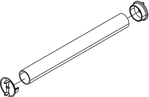 Miniatura 7 de 1 par para 1 516 "diámetro armario varilla armario extremo soporte de tubo (aluminio mate)