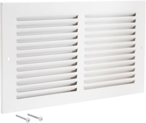 Grille de ventilation 12x6 acier couvercle aération retour mur - 2