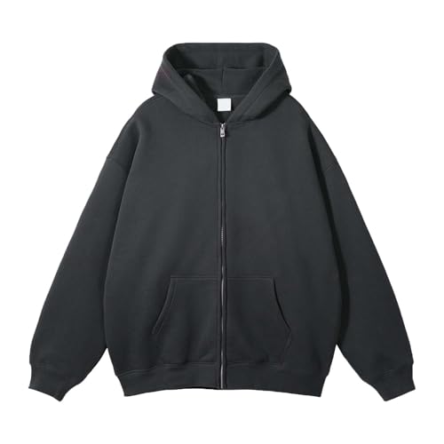 Mens Winter Jacket With Hood Full Zip Fuzzy Casual Hooded Drawstring Hoodies Sweatshirts Travel Long Sleeve Jackets2