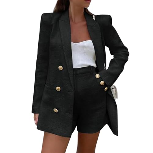Mi Bo Tong Women Suits 2 Pieces Set Lady Business Casual Suits Blazer Short Pants Elegant Tuxedos Dress for Wedding Party