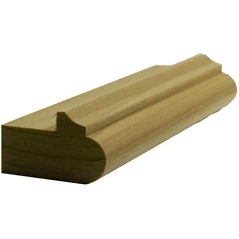 EWLR12 Kitchen Cabinet Light Rail 1-3/8" Wide x 7/8" Trim. Unfinished, Poplar, 94" Cover