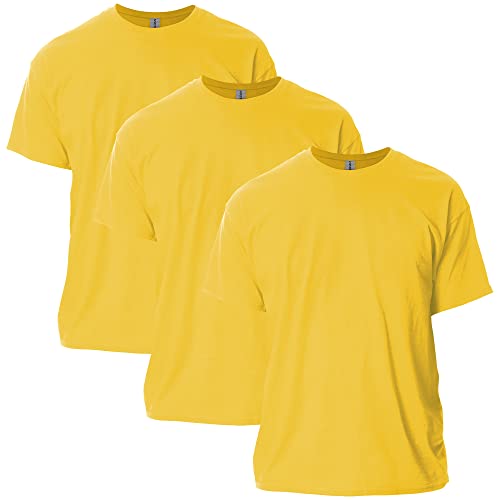 Image of Gildan Adult Ultra Cotton T-Shirt, Style G2000, Multipack, Daisy, 3X-Large