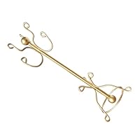 BESPORTBLE Scale Dollhouse Coat Stand Gold Iron Miniature Clothes Rack for Doll Accessories Vintage Style Dollhouse Furniture Decoration for Pretend Play