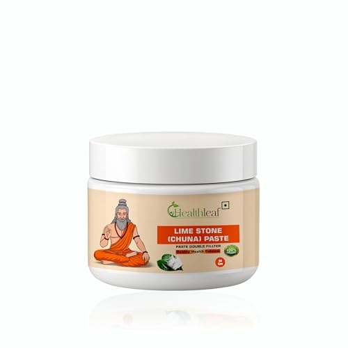 Healthleaf Lime Stone Chuna For Eating - 80G - Good For Health, Paan Chuna Paste (4)