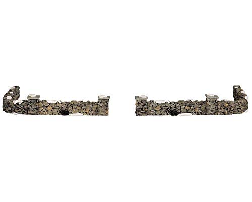 Lemax Colonial Stone Wall Set of 10 Christmas Collection, Brown