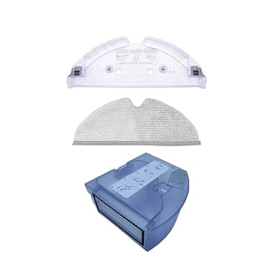 Water Tank Dust Box With Filters,Compatible For Roborock,Q7 Max Q7 + T8,Vacuum Cleaner Tray Accessories(Black 3pcs)