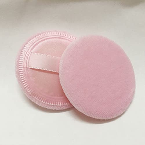 Lurrose 8pcs Powder Puff, Loose Powder Puff Soft Makeup Powder Puffs Round Body Powder Puff for Women Ladies Pink - Image 3
