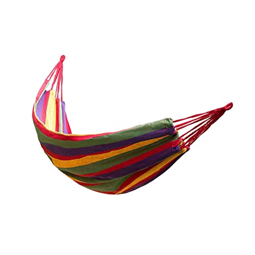 Hamac de camping en toile double supérieure avec fixations UPKOCH rouge
