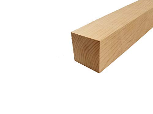 Barrington Hardwoods Hard Maple Lumber Turning Square - 3" x 3" x 30" (1 Pieces)