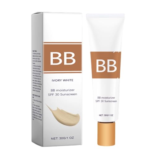 Crema Hidratante Con Color Con SPF 30: Crema BB Y Protector Solar En | Fórmula Ligera De 30 G Para Una Cobertura Total De Aspecto Natural | Maquillaje Facial Diario Hidratante Y De Larga Duración