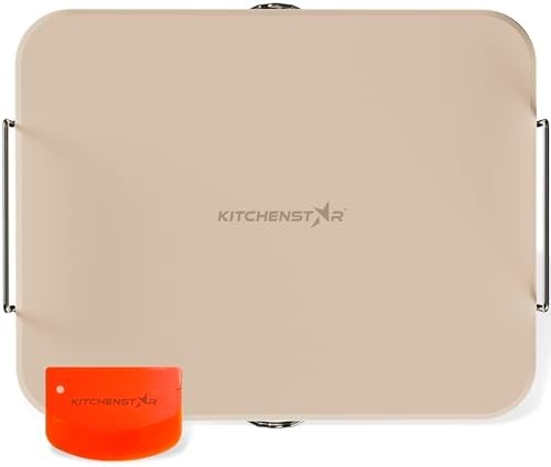 KitchenStar 15x12-inch Pizza Stone for Oven & BBQ Grill with Handles, Rectangular, 5/8