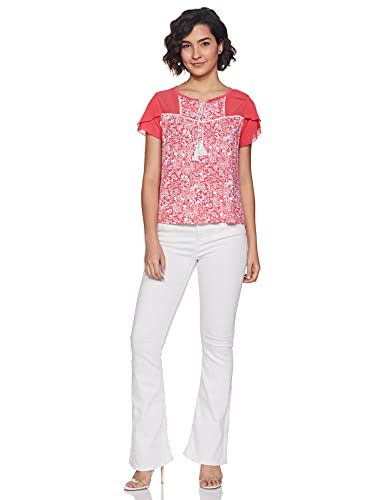Image of Easybuy Women's Regular T-Shirt (AU21RA003LS Pink L