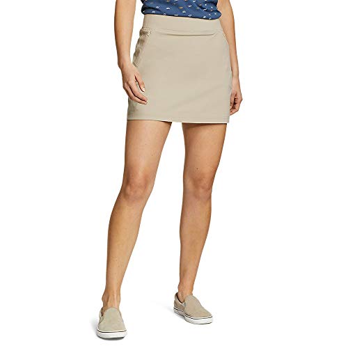 Eddie Bauer Women's Sightscape Horizon Pull-On Skort, Stone Regular 14