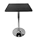Produktbild RANZIX Bartisch Stehtisch Bistrotisch Schwarz, Stehtisch, Bistrotisch Quadratischer Tisch, Höhenverstellbar 27.6-35.4", Desktop 23.6 x 23.6 x 0.7