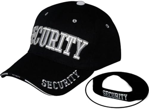 Security Hat Cap Uniform Hats,(One Size) Black