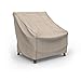 Budge P1W01PM1-2PK English Garden Patio Chair Cover, Heavy Duty and Waterproof, Tan Tweed, Medium (Pack of 2)