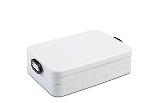 Mepal, Bento Detachable Lunch Box Large With 2 Compartments For Food Storage And A Fork, Portable, Bpa Free, Nordic White, Holds 1500Ml|51 Oz, 1 Count #TOP1