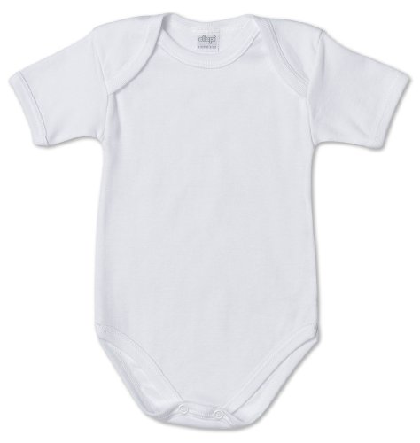 Ellepi AF802NR Body Americano Cotone Mezza Manica, Bianco, Taglia 1 Mese