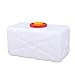 MAGFYLY garrafas de plastico Depósito Rectangular Horizontal de Gran tamaño Agua del Tanque Exterior de Gran Capacidad espesó Comida Cubo de plástico de Grado con una casa Tapa (Size : 25L)
