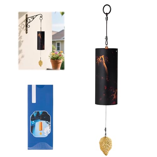 Windspiel aus Metall, Japanische Windspiele Gartendeko für Draußen Yoga Klangheilende Meditation Klassische Handbetriebenes Metallspiel für Garten Terrasse Balkon Veranda
