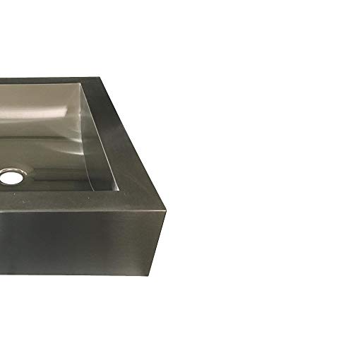 Aa Warehousing Habr2116 Single Bowl Apron Sink, Silver #TOP6