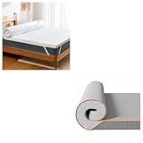 PERLECARE Topper 140x200cm -Hart Matratzentopper, H2&H3 Härtegrade Gel Kaltschaum mit Bambus Matratzenbezug, Öko-TEX® Zertifiziert Matratzen Topper für Boxspringbett und Schlaf