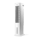 Taurus Snowfield Babel - Climatizador evaporativo, aire acondicionado portátil, ventila, refresca, humidifica, 3velocidades, 3modos, temporizador, depósito 5l extraíble, control remoto, 2 hielos, 85cm