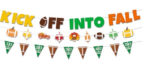 Décoration de football d'automne pour soirées Thanksgiving
