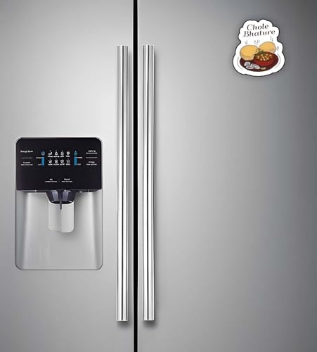 Image of Gift Me Bazar Chole Bhature Fridge Magnet | Food Magnet Sticker | Street Fast Food Stickers for Kitchen & Home Decor | Best Souvenir Gift