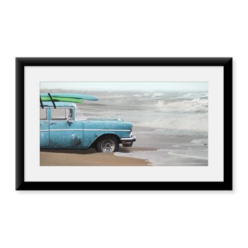 My Wave is Waiting by Lori Deiter, Framed Art Print, Station Wagon, Framed Square Medium