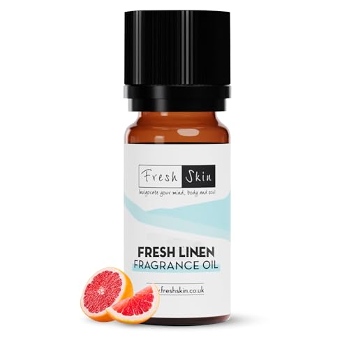 10ml Fresh Linen Fragrance Oil - Candles Bath Bombs Soap Making Reed Diffusers & Wax Melts - Cosmetic Grade - Vegan Friendly - A Rich Complex & Long Lasting Scent!