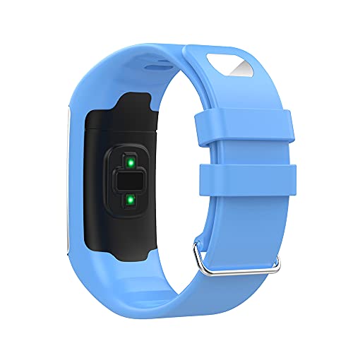 KINOEHOO Correas para relojes Compatible con Polar A360 A370 Pulseras de repuesto.Correas para relojesde silicona.(Cielo azul)