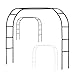 Arcos Rampicanti Archi Da Giardino, ArcoDa Giardino In Metallo, Pergolato, Archi Matrimonio Con Base, Arcos Per Rose Piante Rampicanti, Decorazioni Matrimonio Supporti Per Piante Da Giardino immagine