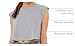 BELLA+CANVAS Womens Crop Muscle Tank T Shirt, Athletic Grey, Medium US