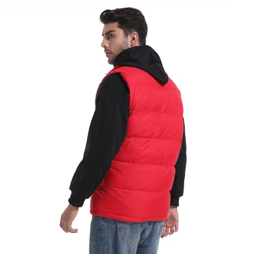 Men's Puffer Vest Big & Tall Lightweight Full-Zip Water-Resistan Sleeveless Jacket Outerwear Size M to 3XL4