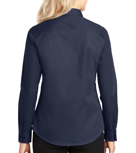 Custom Long Sleeve Embroidered Shirts for Women Add Your Text Personalized Embroidery Shirts4